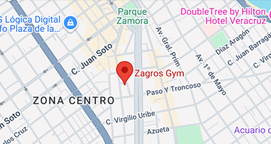 Mapa de ubicación de Zagros Gym